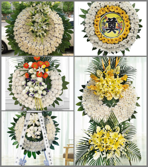 山西长治长子县丹朱镇大刘村花圈速递